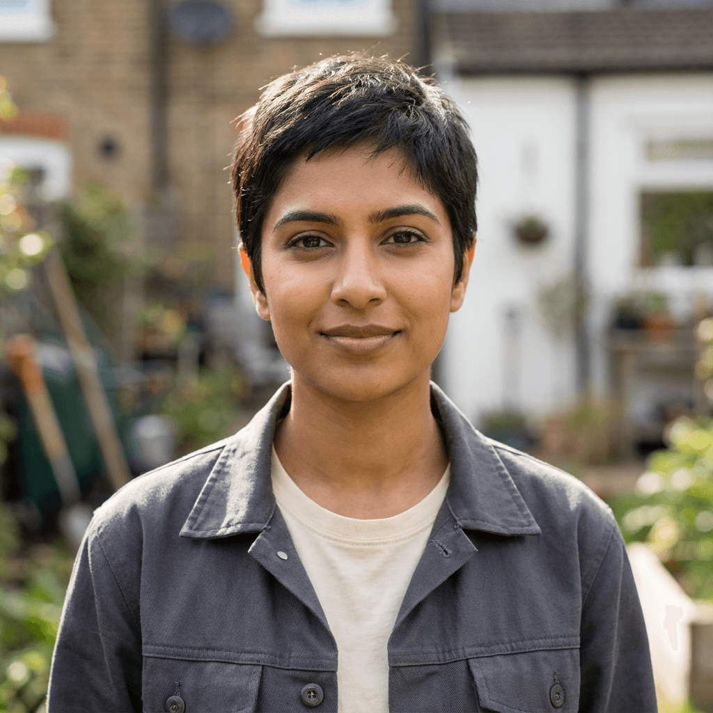 Priya K. in a friendly professional setting